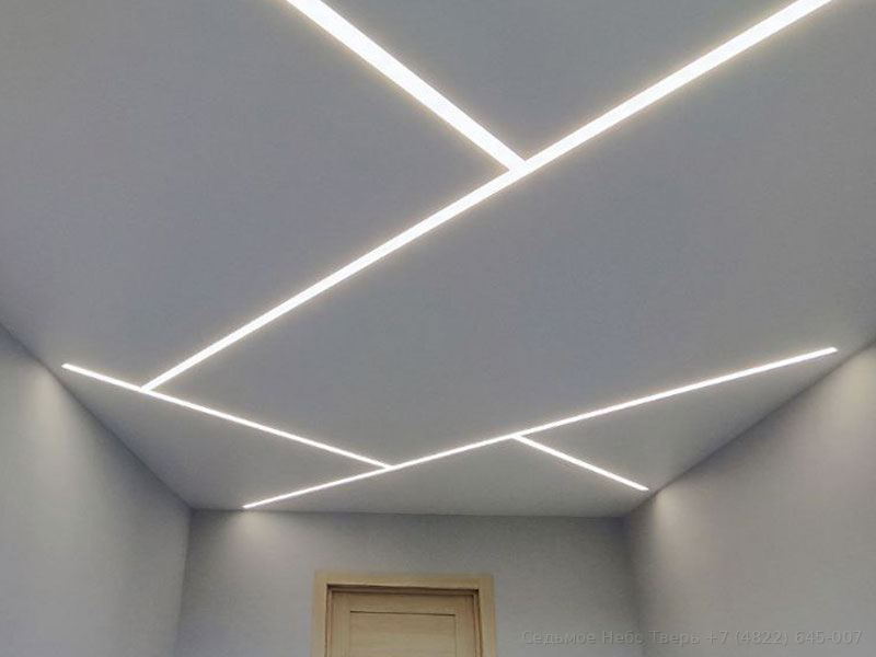 Световые линии елочкой