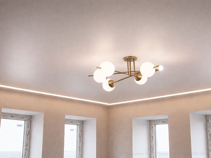 Сатиновый натяжной потолок